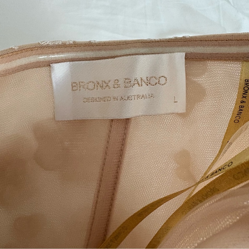 NWOT Bronx and Banco Jasmine Blanc Maxi Dress L - Picture 11 of 16